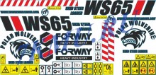 Стикеры для мини-погрузчика Forway WS65